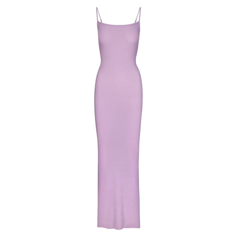 Skims NWT SOFT LOUNGE LONG SLIP DRESS | SUGAR PLUM - SUGAR PLUM / S x 1